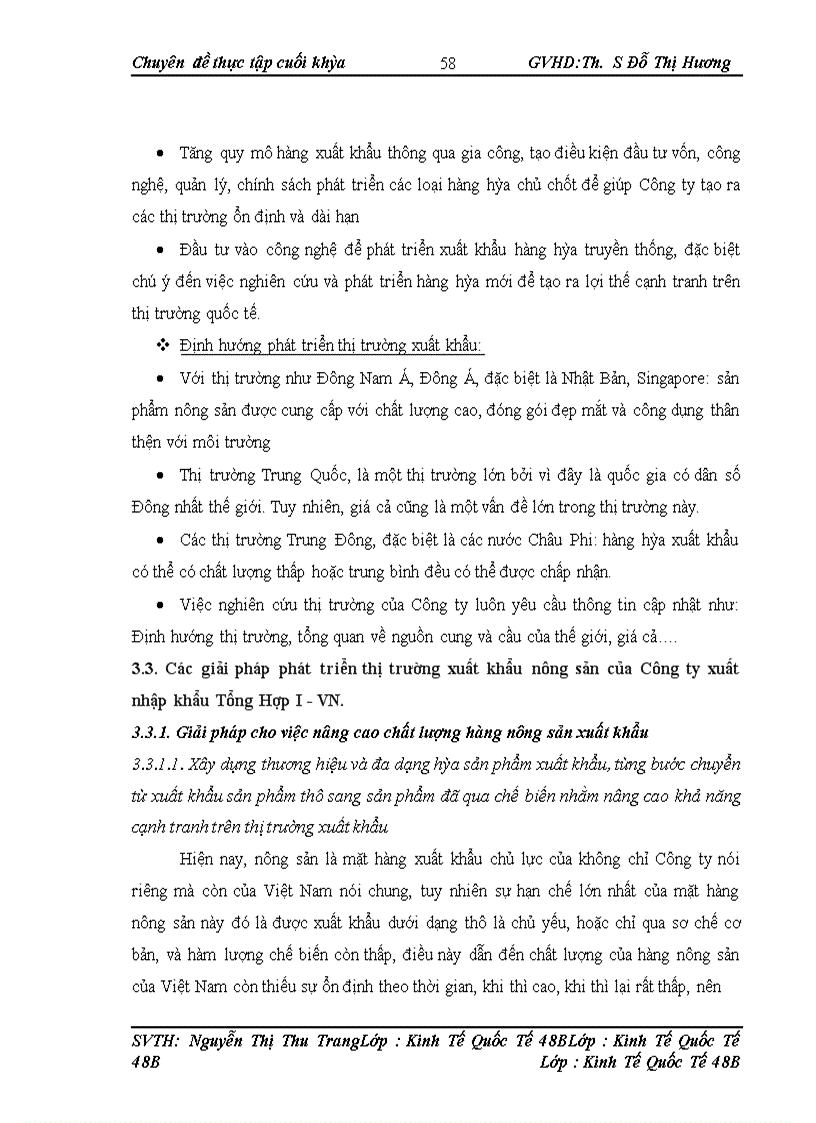 image for page Hoạt động xuất khẩu nông sản tại Công ty cổ phần Xuất nhập khẩu Tổng hợp I - VN