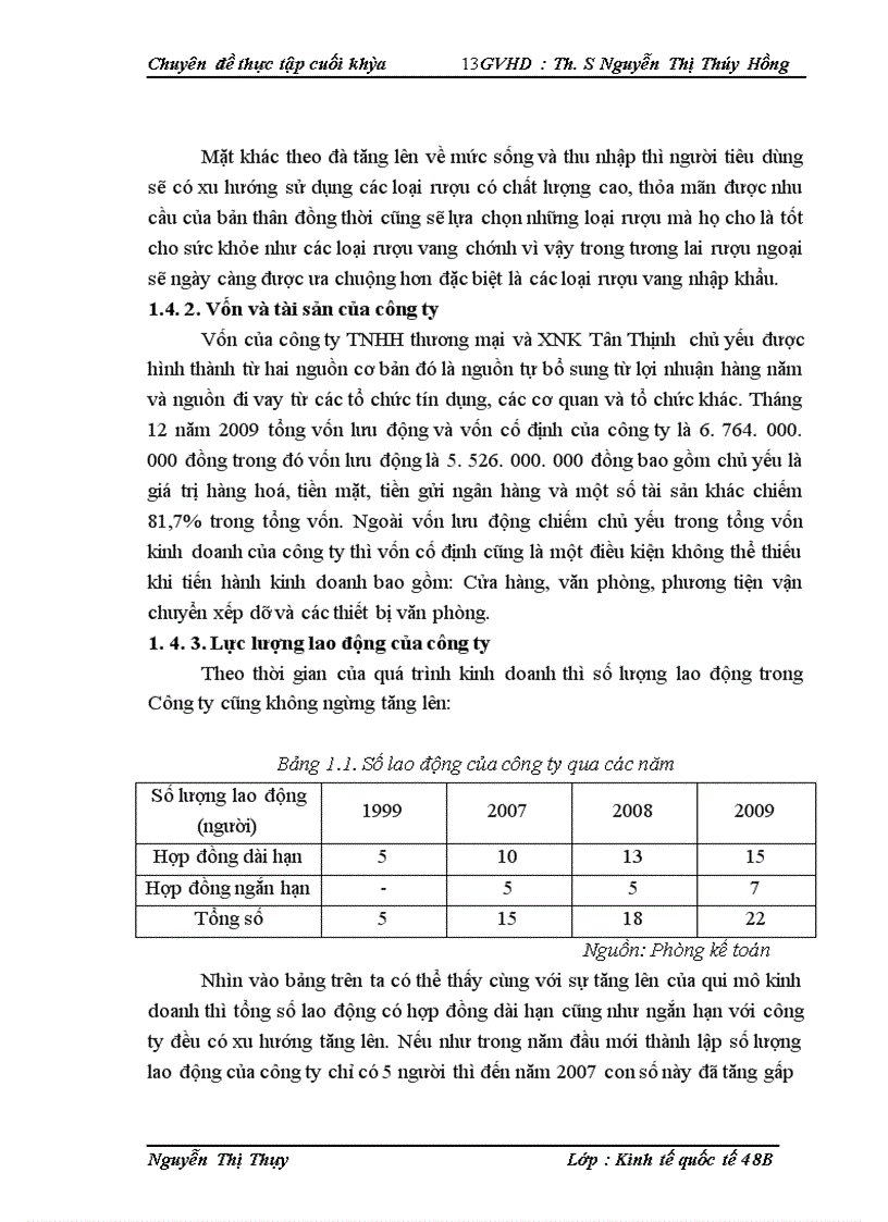 image for page Hoạt động nhập khẩu rượu tại công ty TNHH thương mại và XNK Tân Thịnh