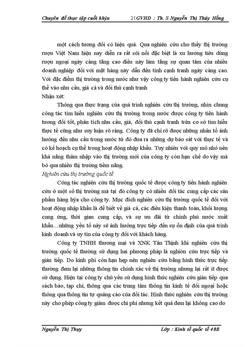 image for page Hoạt động nhập khẩu rượu tại công ty TNHH thương mại và XNK Tân Thịnh