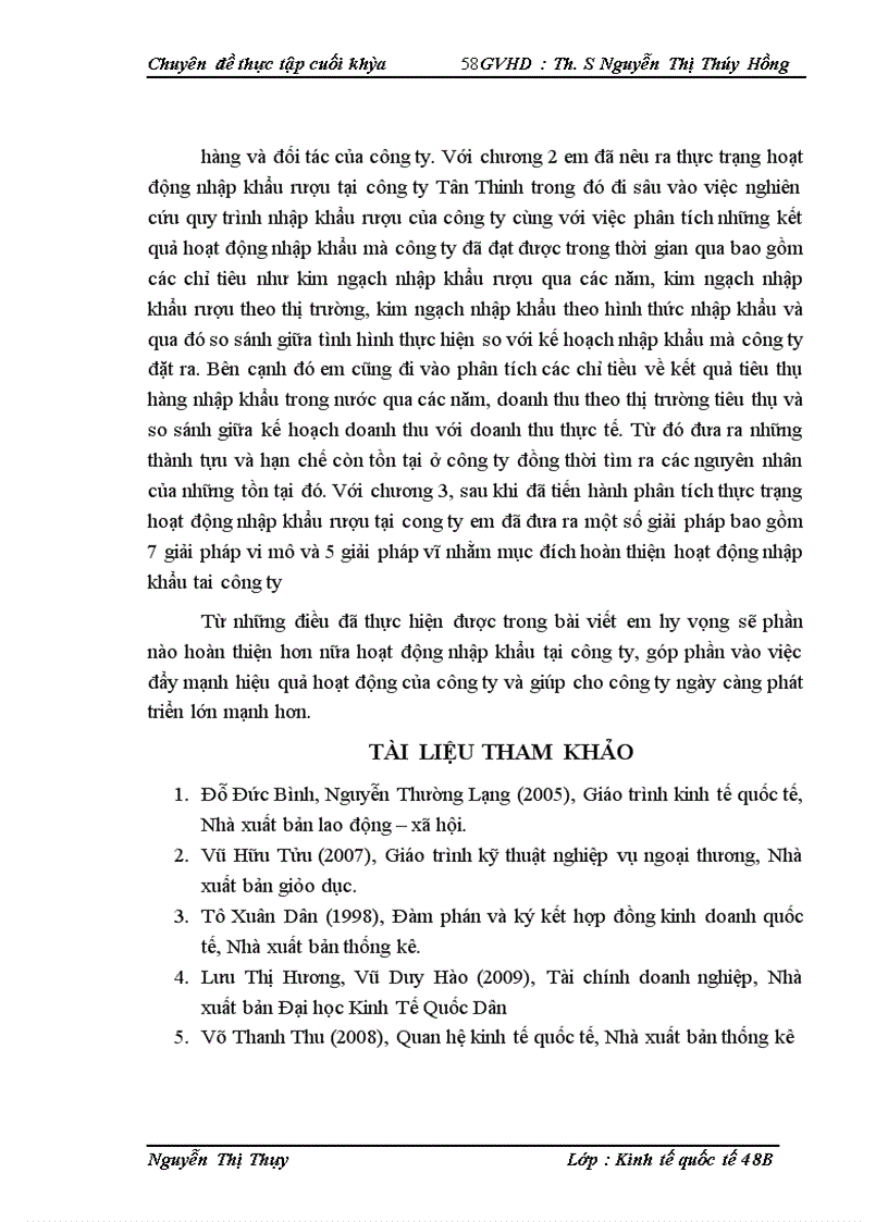 image for page Hoạt động nhập khẩu rượu tại công ty TNHH thương mại và XNK Tân Thịnh