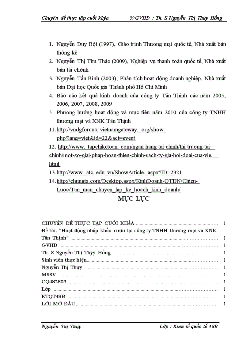 image for page Hoạt động nhập khẩu rượu tại công ty TNHH thương mại và XNK Tân Thịnh