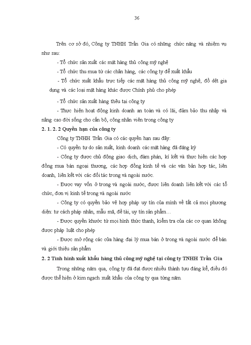 image for page Hoạt động xuất khẩu hàng thủ công mỹ nghệ của công ty TNHH Trần Gia