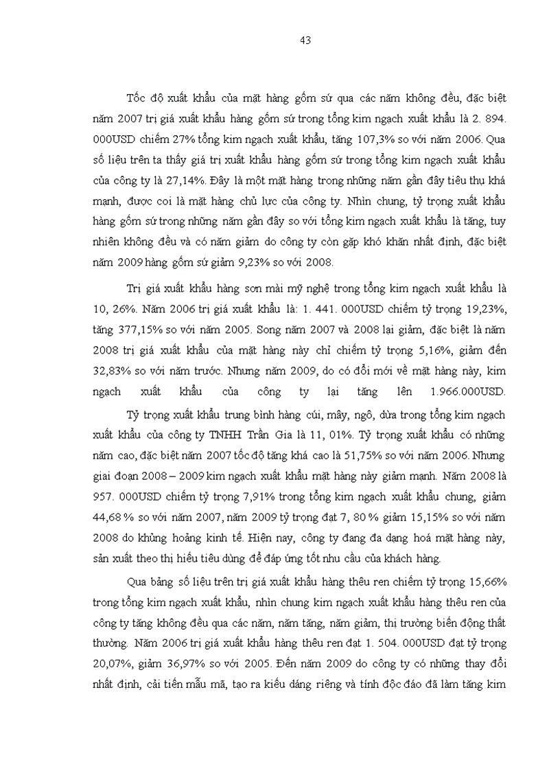 image for page Hoạt động xuất khẩu hàng thủ công mỹ nghệ của công ty TNHH Trần Gia