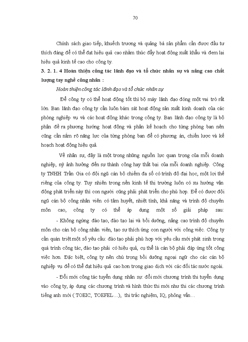 image for page Hoạt động xuất khẩu hàng thủ công mỹ nghệ của công ty TNHH Trần Gia