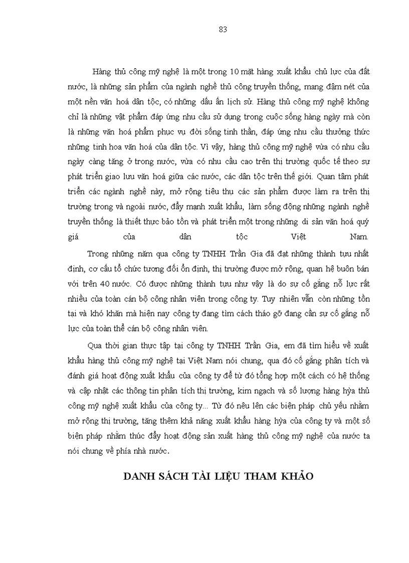 image for page Hoạt động xuất khẩu hàng thủ công mỹ nghệ của công ty TNHH Trần Gia