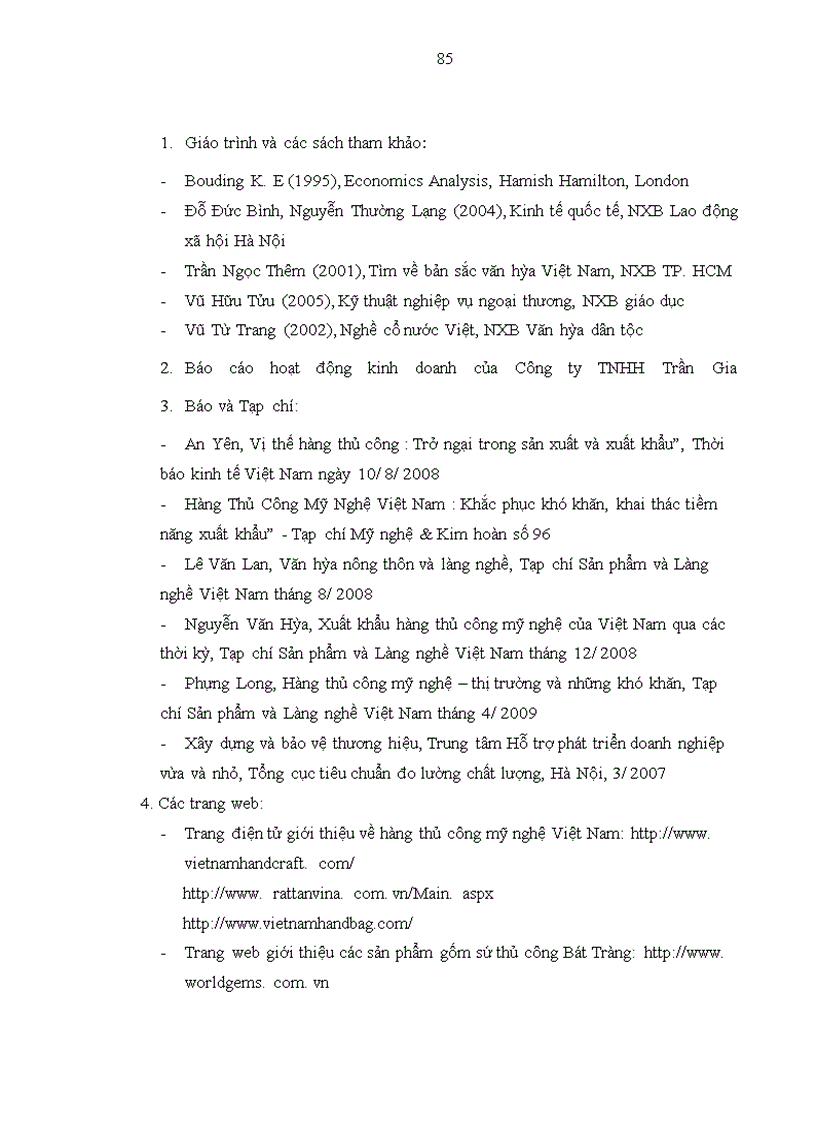 image for page Hoạt động xuất khẩu hàng thủ công mỹ nghệ của công ty TNHH Trần Gia