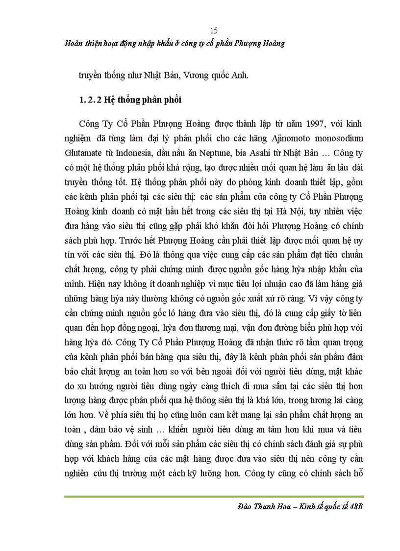 image for page Hoàn thiện hoạt động nhập khẩu bánh kẹo ở công ty cổ phần Phượng Hoàng