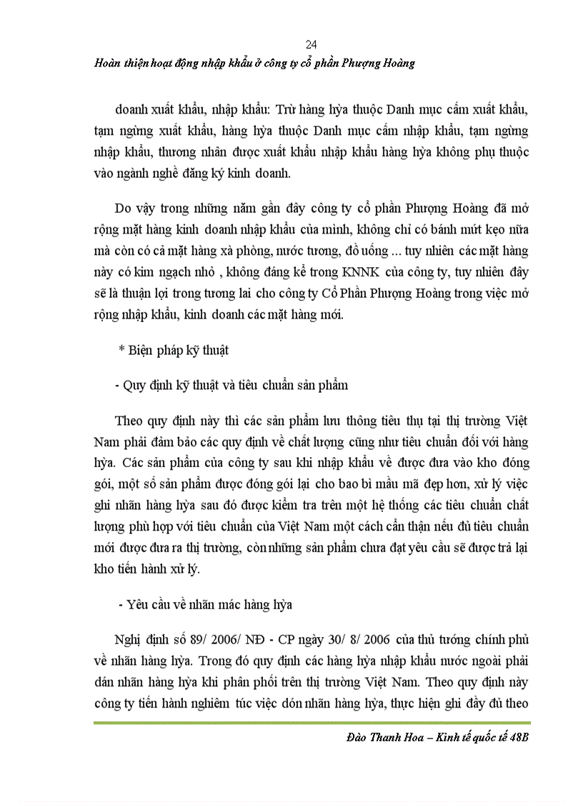 image for page Hoàn thiện hoạt động nhập khẩu bánh kẹo ở công ty cổ phần Phượng Hoàng