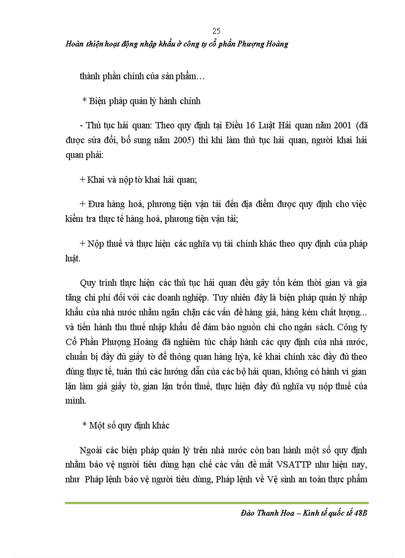 image for page Hoàn thiện hoạt động nhập khẩu bánh kẹo ở công ty cổ phần Phượng Hoàng