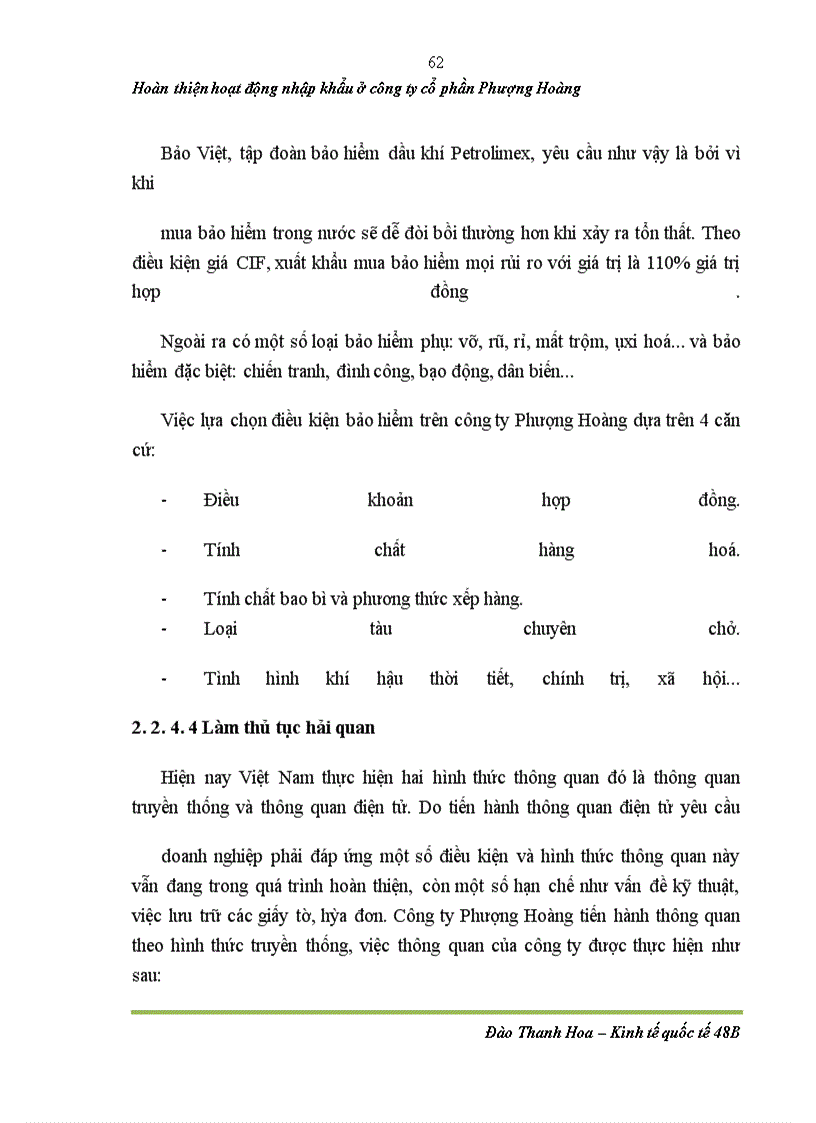 image for page Hoàn thiện hoạt động nhập khẩu bánh kẹo ở công ty cổ phần Phượng Hoàng