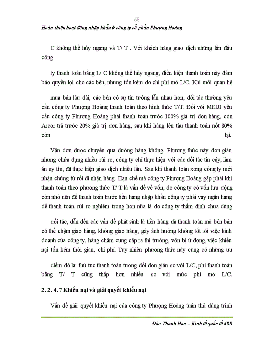 image for page Hoàn thiện hoạt động nhập khẩu bánh kẹo ở công ty cổ phần Phượng Hoàng