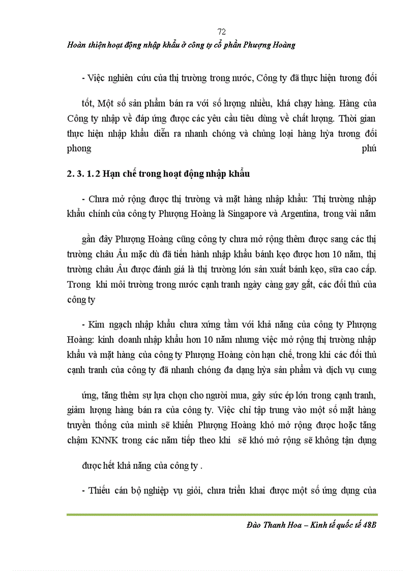 image for page Hoàn thiện hoạt động nhập khẩu bánh kẹo ở công ty cổ phần Phượng Hoàng