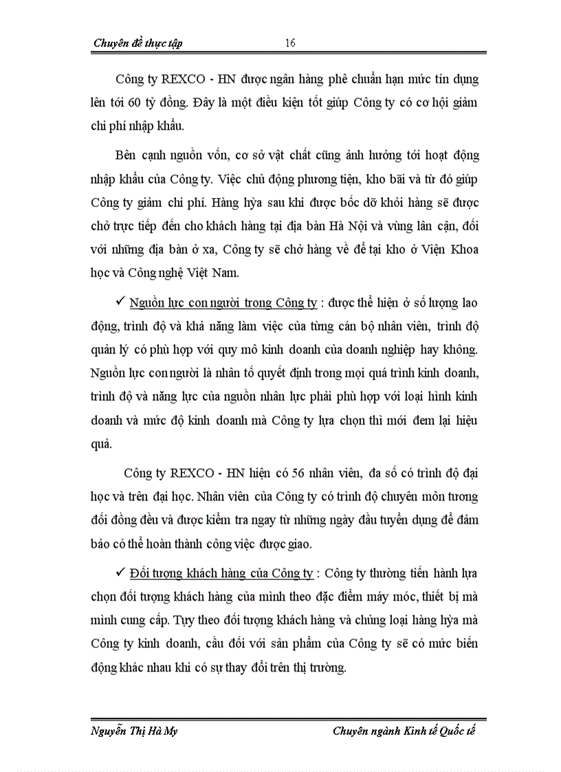 image for page Hoạt động nhập khẩu máy móc, thiết bị tại chi nhánh Công ty cổ phần xuất nhập khẩu vật tư kỹ thuật REXCO- HN