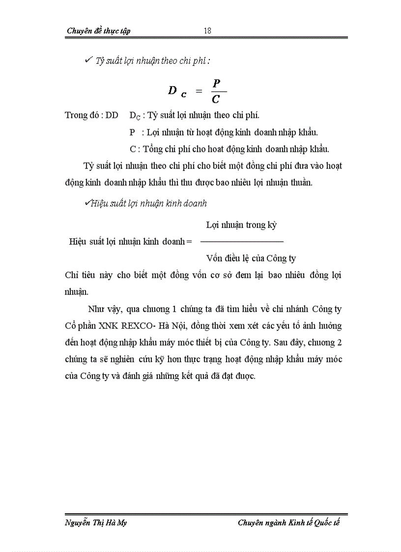 image for page Hoạt động nhập khẩu máy móc, thiết bị tại chi nhánh Công ty cổ phần xuất nhập khẩu vật tư kỹ thuật REXCO- HN