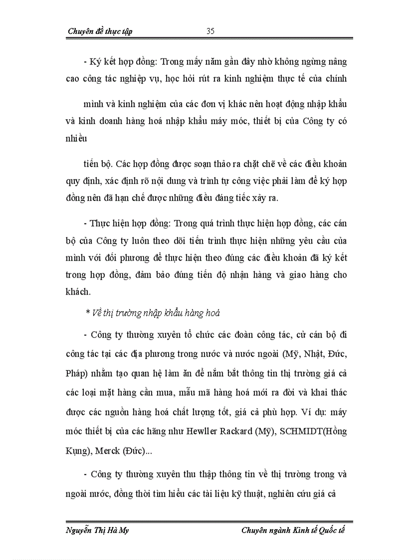 image for page Hoạt động nhập khẩu máy móc, thiết bị tại chi nhánh Công ty cổ phần xuất nhập khẩu vật tư kỹ thuật REXCO- HN