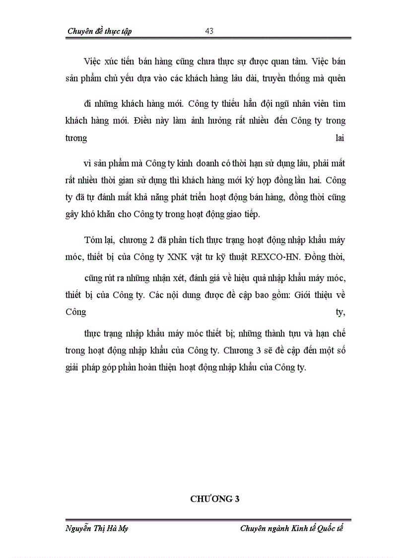 image for page Hoạt động nhập khẩu máy móc, thiết bị tại chi nhánh Công ty cổ phần xuất nhập khẩu vật tư kỹ thuật REXCO- HN