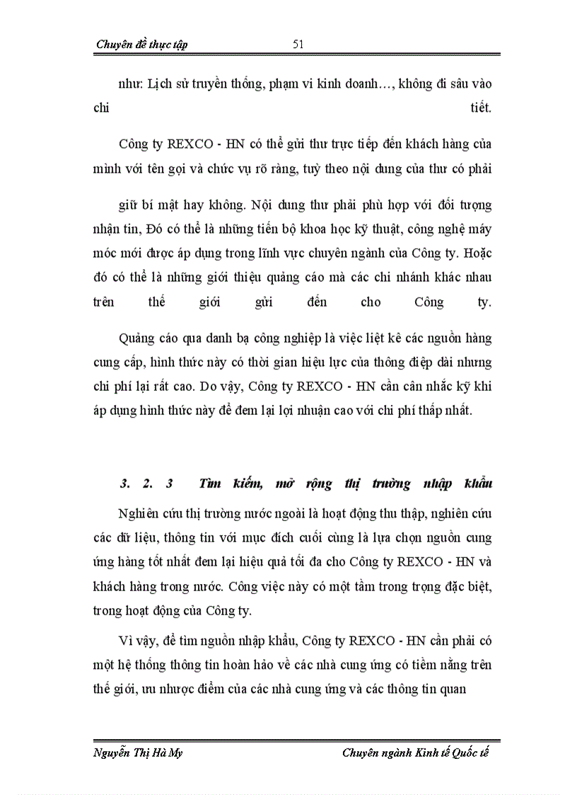 image for page Hoạt động nhập khẩu máy móc, thiết bị tại chi nhánh Công ty cổ phần xuất nhập khẩu vật tư kỹ thuật REXCO- HN