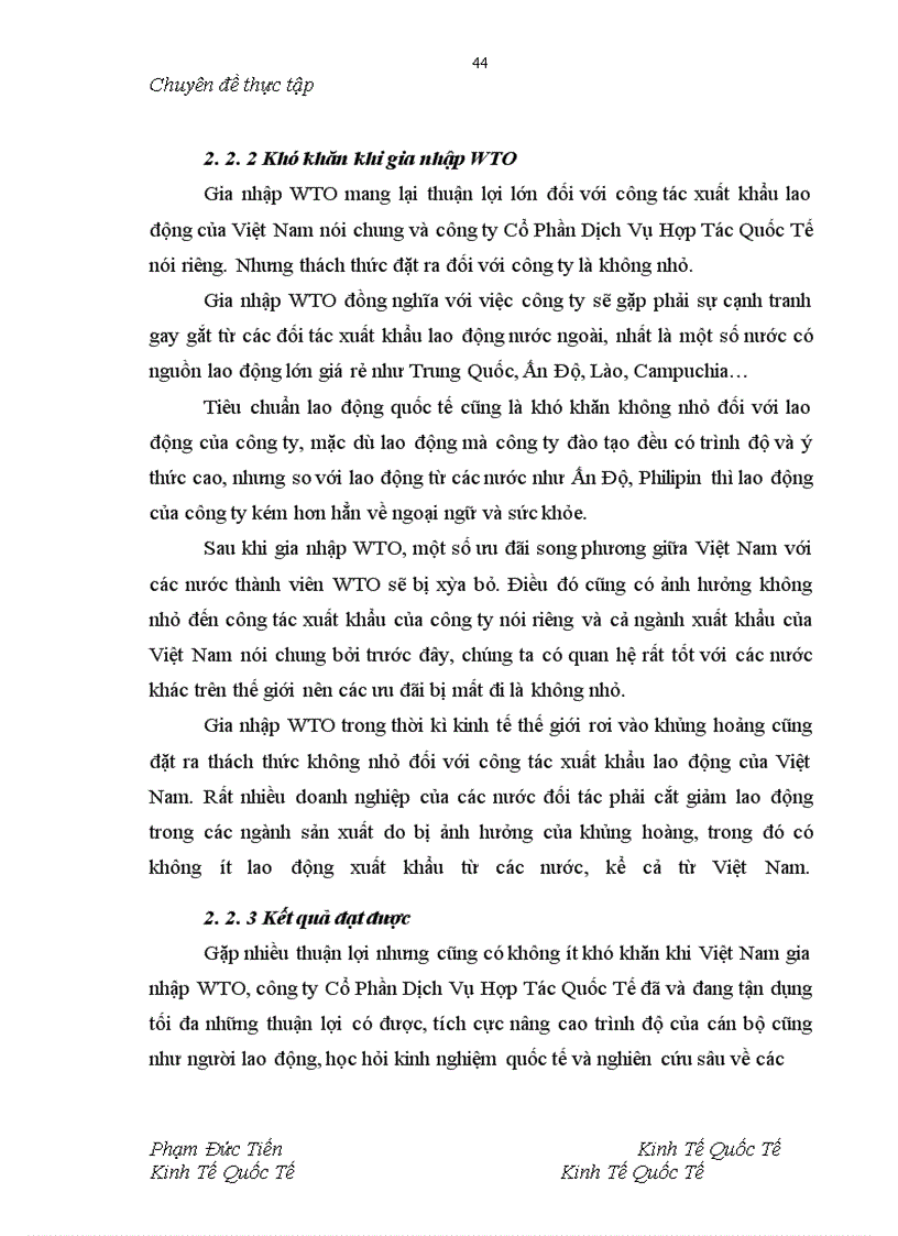 image for page Giải pháp thúc đẩy xuất khẩu lao động Việt Nam sau gia nhập WTO - Từ thực tế công ty cổ phần dịch vụ hợp tác quốc tế