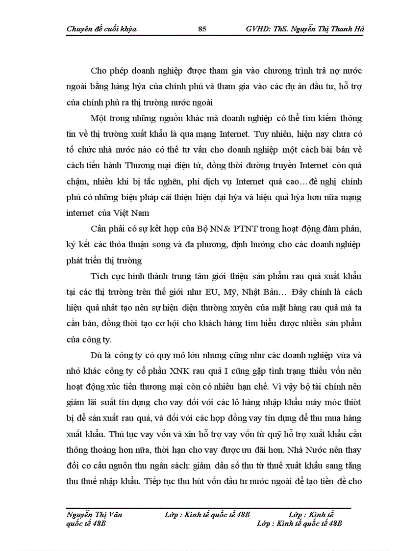 image for page Giải pháp mở rộng thị trường xuất khẩu rau quả của công ty cổ phần xuất nhập khẩu rau quả I