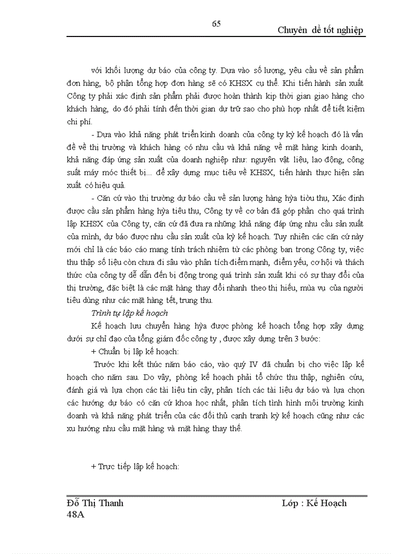 image for page Một số giải pháp thực hiện kế hoạch sản xuất kinh doanh của công ty thực phẩm Miền Bắc