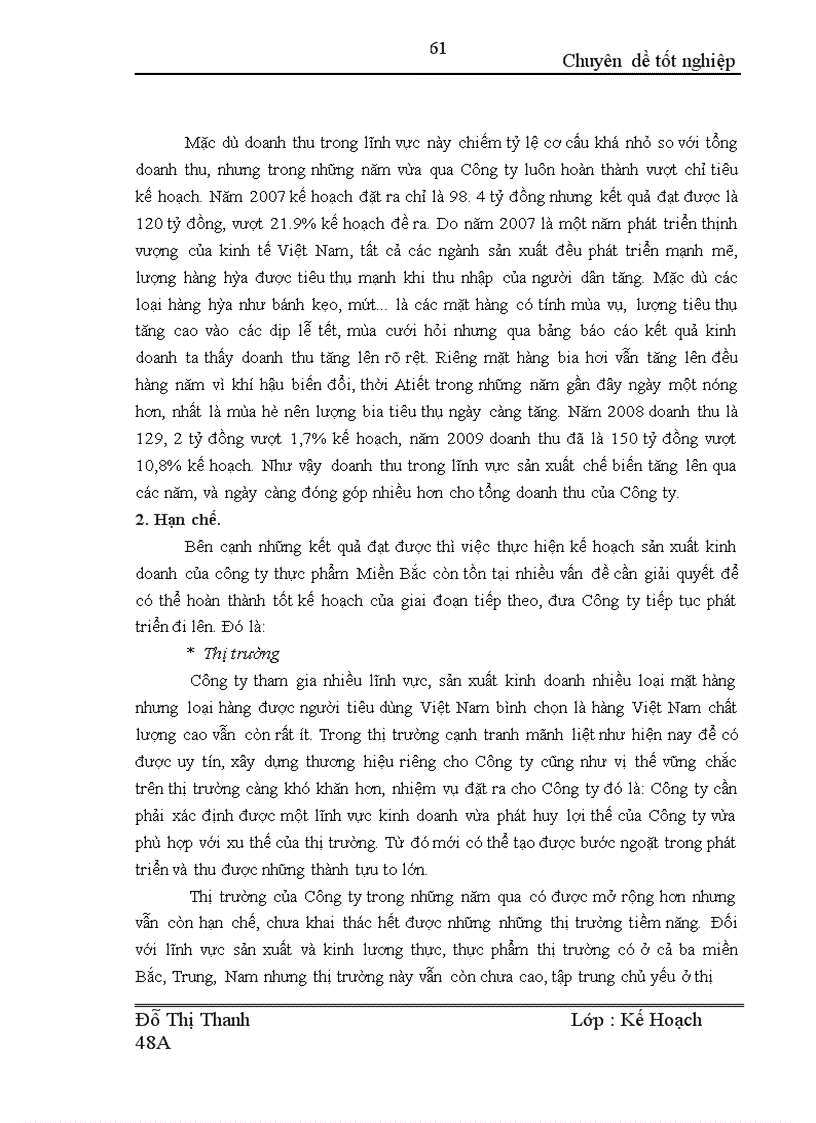 image for page Một số giải pháp thực hiện kế hoạch sản xuất kinh doanh của công ty thực phẩm Miền Bắc