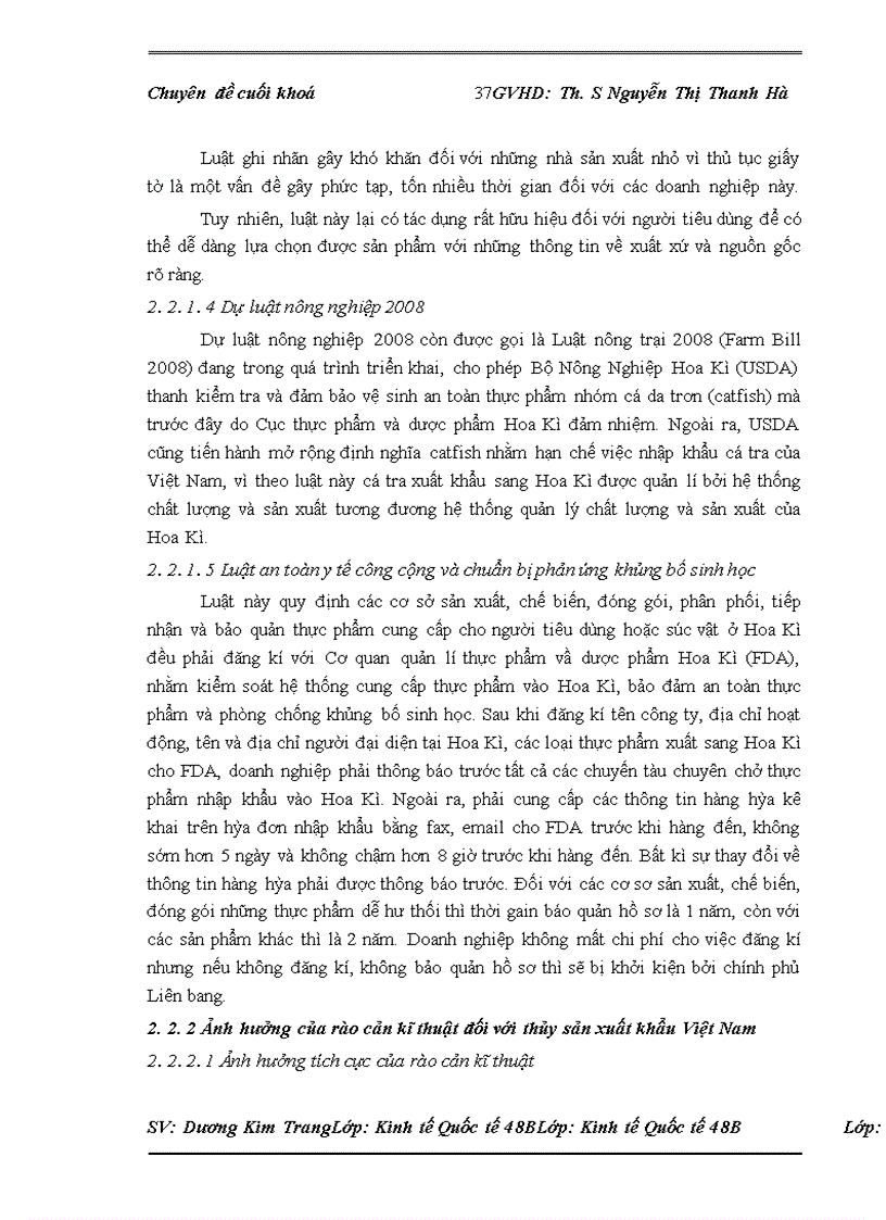 image for page Rào cản kĩ thuật của Hoa Kì đối với mặt hàng thủy sản xuất khẩu của Việt Nam