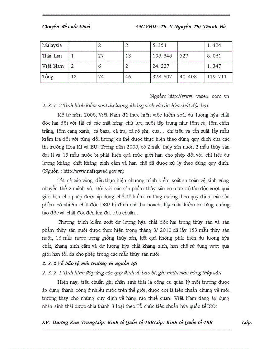 image for page Rào cản kĩ thuật của Hoa Kì đối với mặt hàng thủy sản xuất khẩu của Việt Nam