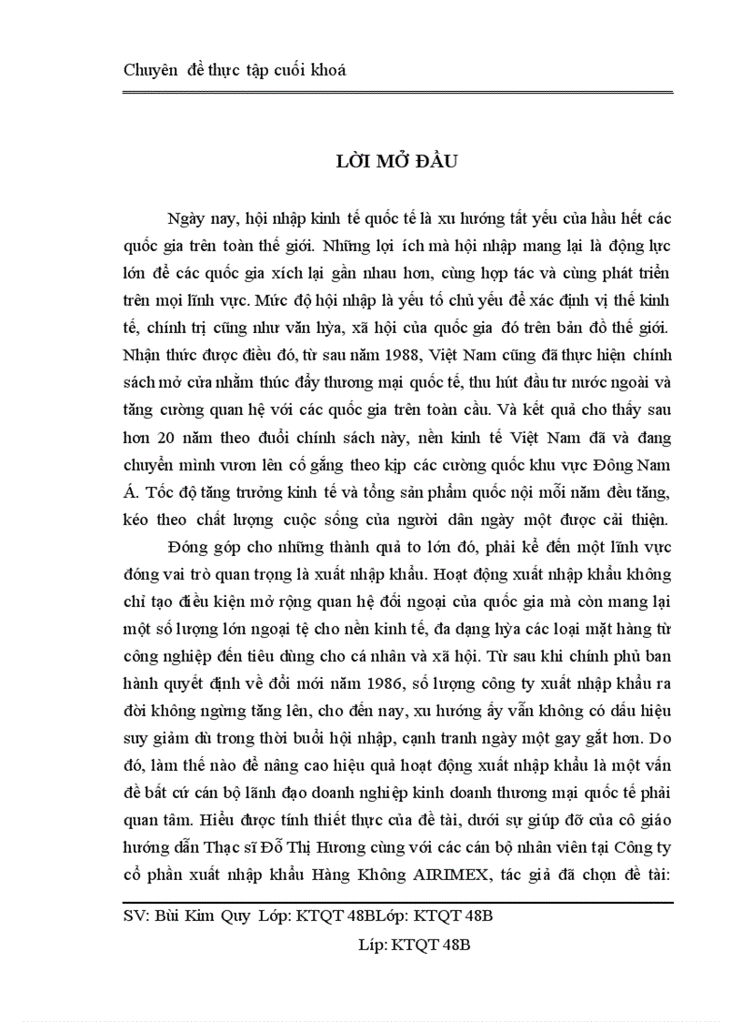 image for page Nâng cao hiệu quả kinh tế hoạt động nhập khẩu tại Công ty cổ phần xuất nhập khẩu Hàng Không AIRIMEX