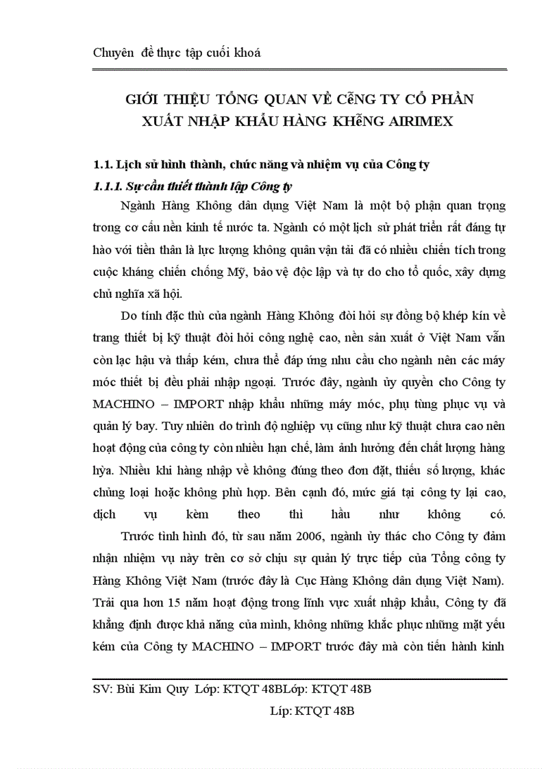 image for page Nâng cao hiệu quả kinh tế hoạt động nhập khẩu tại Công ty cổ phần xuất nhập khẩu Hàng Không AIRIMEX