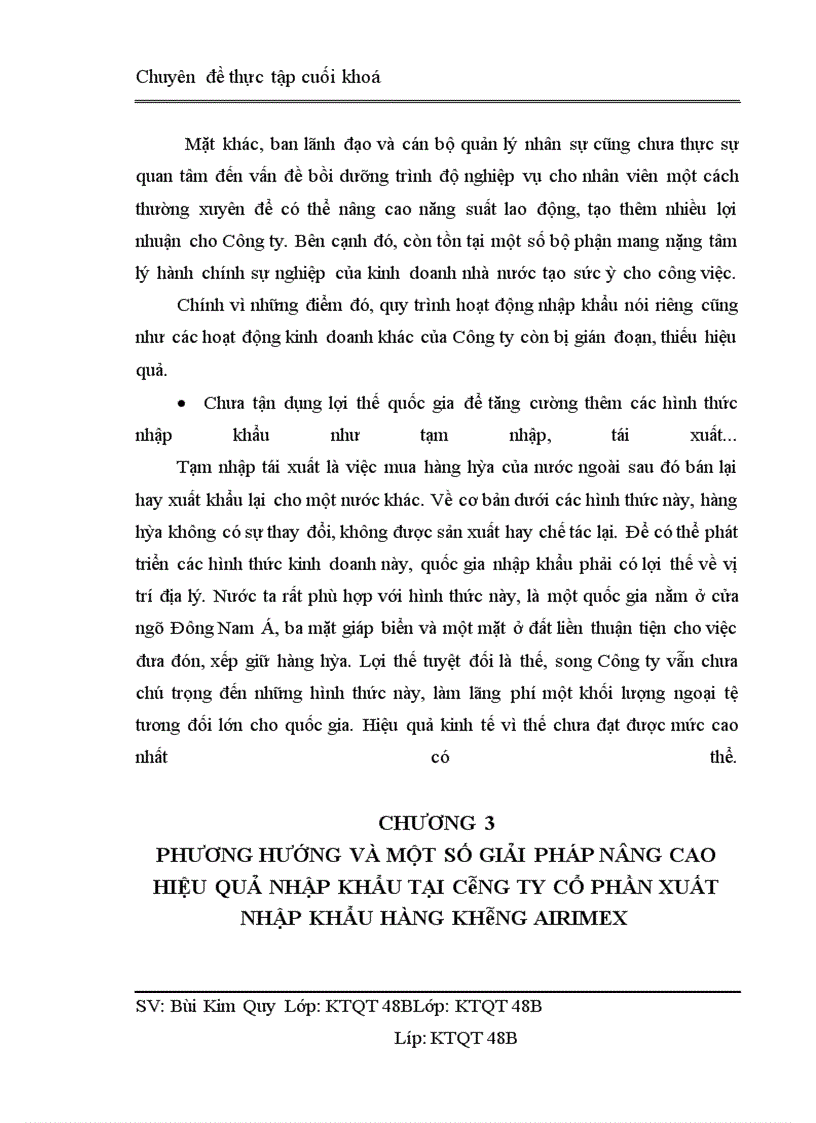 image for page Nâng cao hiệu quả kinh tế hoạt động nhập khẩu tại Công ty cổ phần xuất nhập khẩu Hàng Không AIRIMEX