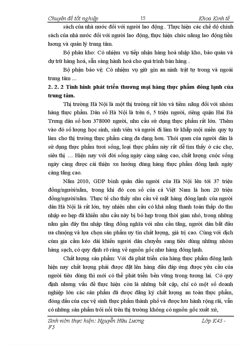 image for page Giải pháp phát triển thương mại hàng thực phẩm đông lạnh của trung tâm thương mại Vân Hồ thuộc công ty TNHH nhà nước một thành viên Thực Phẩm Hà Nộ