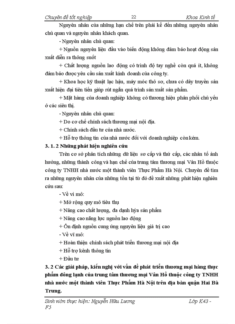 image for page Giải pháp phát triển thương mại hàng thực phẩm đông lạnh của trung tâm thương mại Vân Hồ thuộc công ty TNHH nhà nước một thành viên Thực Phẩm Hà Nộ