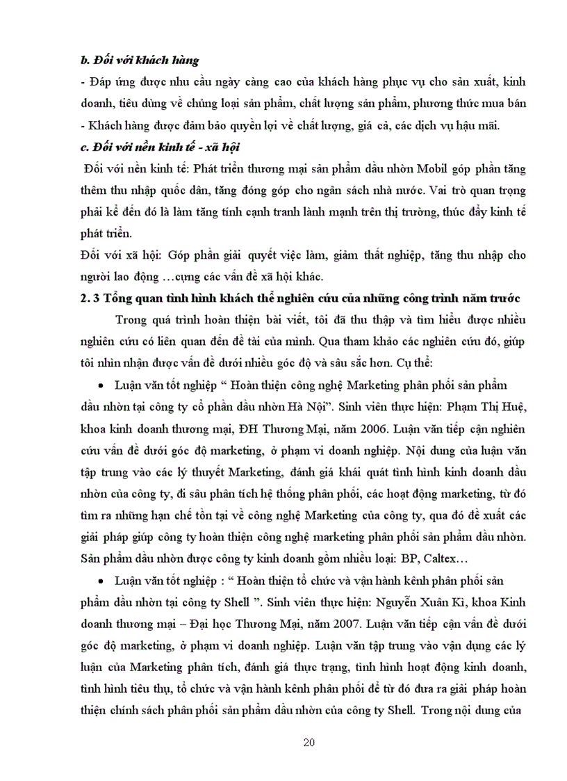 image for page Giải pháp phát triển thương mại sản phẩm dầu nhờn Mobil của Vinatranco trên thị trường miền Bắc