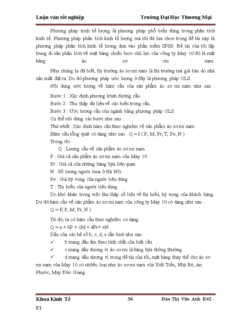 image for page Phân tích và dự báo cầu sản phẩm áo sơ mi nam của công ty cồ phần May 10 trên địa bàn Hà Nội tới năm 2015