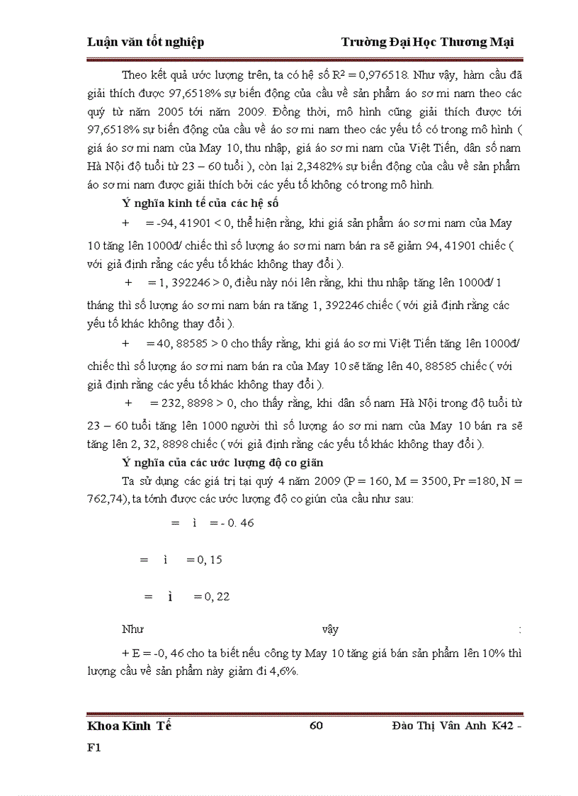 image for page Phân tích và dự báo cầu sản phẩm áo sơ mi nam của công ty cồ phần May 10 trên địa bàn Hà Nội tới năm 2015