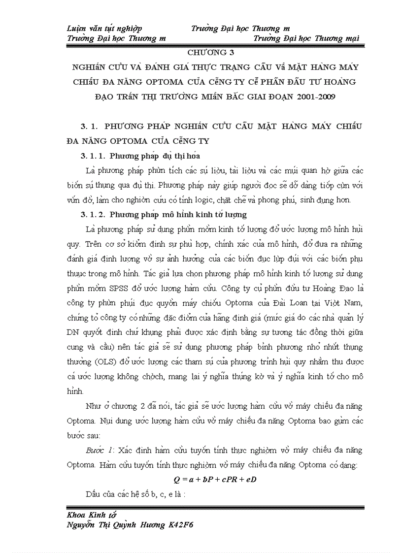 image for page Kích cầu mặt hàng máy chiếu trên thị trường miền Bắc của Công ty Cổ phần Đầu tư Hoàng Đạo đến năm 2015. Thực trạng và giải pháp