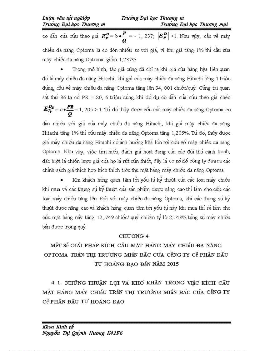 image for page Kích cầu mặt hàng máy chiếu trên thị trường miền Bắc của Công ty Cổ phần Đầu tư Hoàng Đạo đến năm 2015. Thực trạng và giải pháp