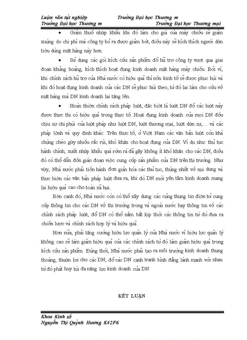 image for page Kích cầu mặt hàng máy chiếu trên thị trường miền Bắc của Công ty Cổ phần Đầu tư Hoàng Đạo đến năm 2015. Thực trạng và giải pháp