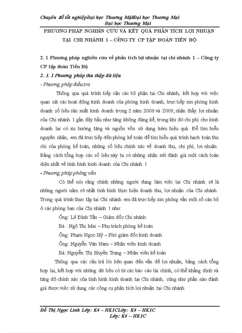 image for page Phân tích lợi nhuận nhằm đưa ra các giải pháp tăng lợi nhuận tại chi nhánh 1 – Công ty cổ phần tập đoàn Tiến Bộ