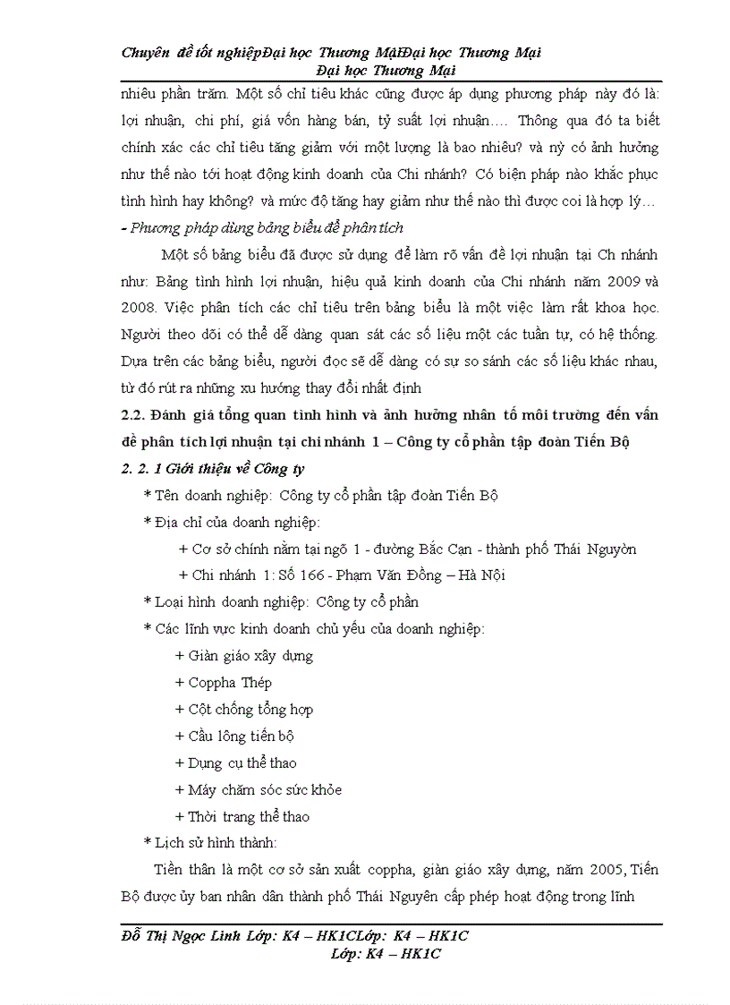 image for page Phân tích lợi nhuận nhằm đưa ra các giải pháp tăng lợi nhuận tại chi nhánh 1 – Công ty cổ phần tập đoàn Tiến Bộ