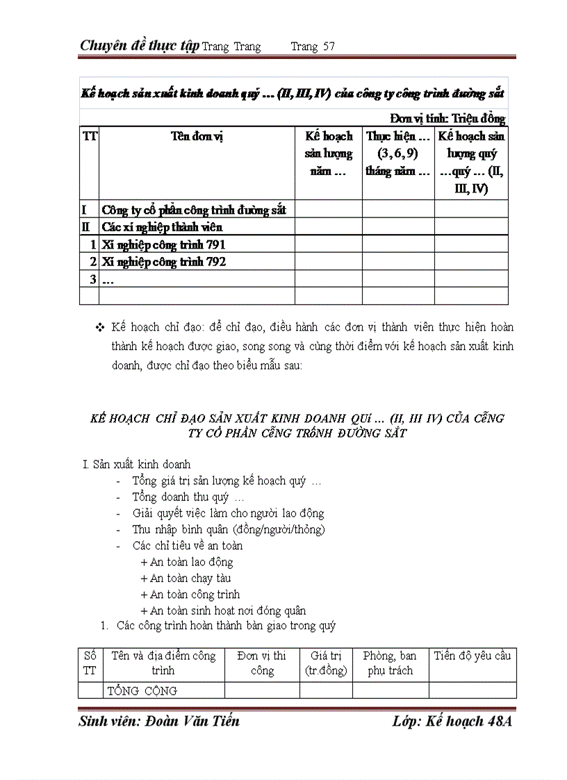 image for page Hoàn thiện công tác kế hoạch tại công ty cổ phần công trình đường sắt