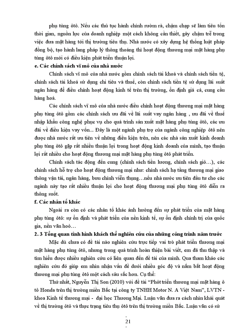 image for page Giải pháp phát triển thương mại mặt hàng phụ tùng ôtô trên thị trường miền Bắc