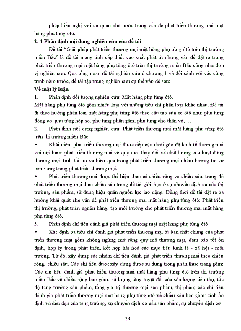 image for page Giải pháp phát triển thương mại mặt hàng phụ tùng ôtô trên thị trường miền Bắc