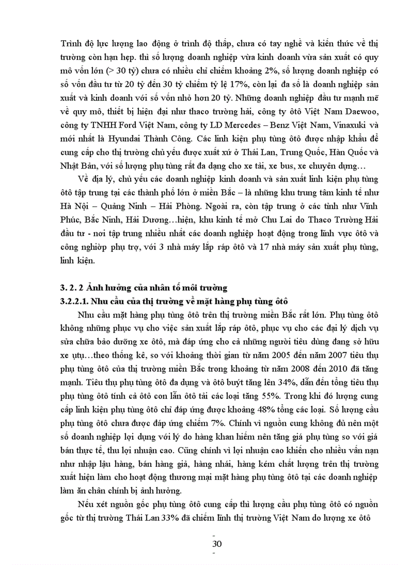 image for page Giải pháp phát triển thương mại mặt hàng phụ tùng ôtô trên thị trường miền Bắc