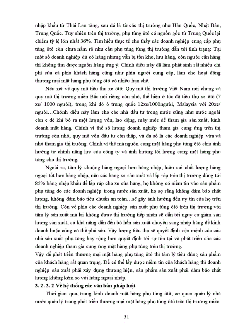 image for page Giải pháp phát triển thương mại mặt hàng phụ tùng ôtô trên thị trường miền Bắc