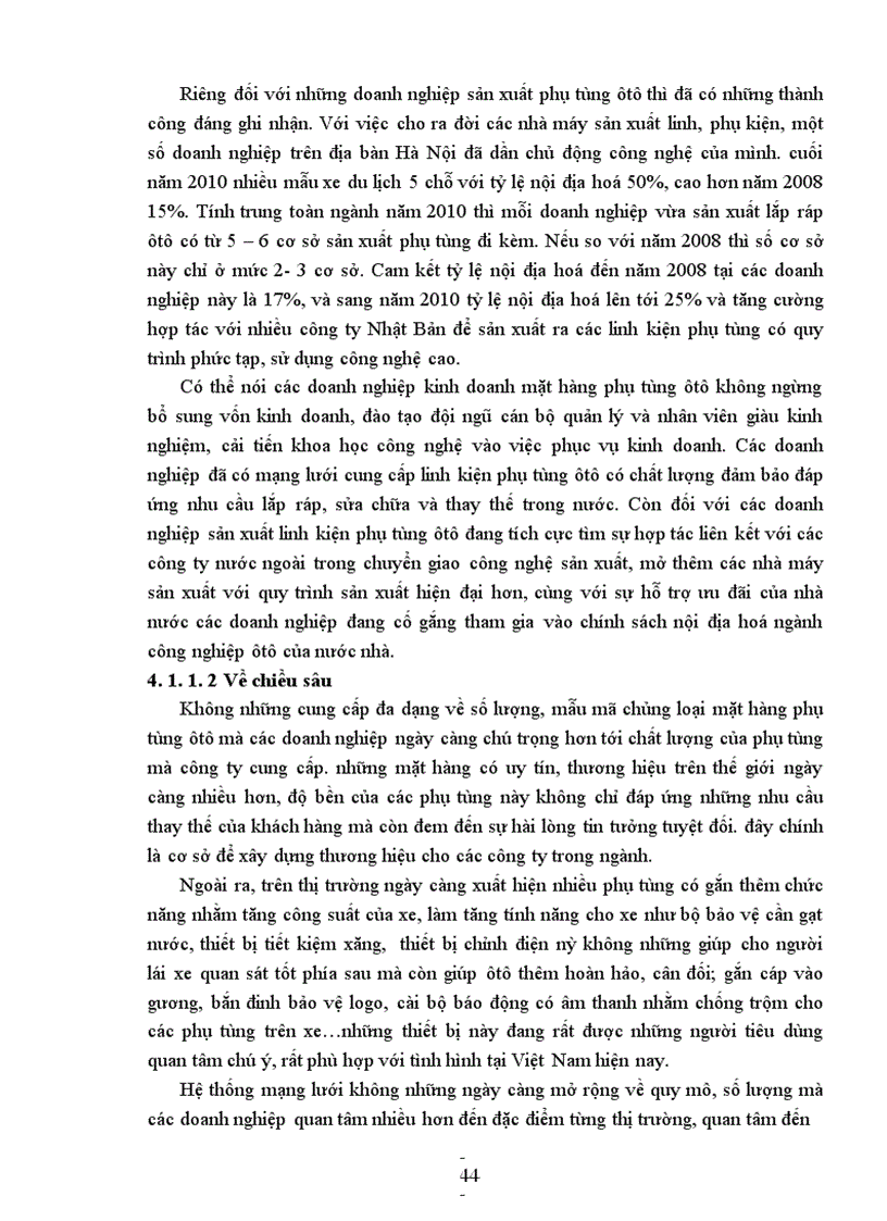 image for page Giải pháp phát triển thương mại mặt hàng phụ tùng ôtô trên thị trường miền Bắc