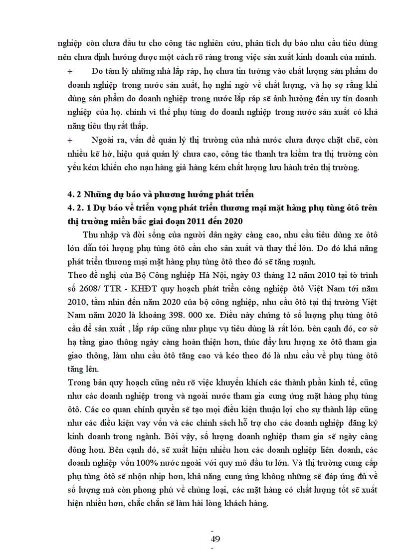 image for page Giải pháp phát triển thương mại mặt hàng phụ tùng ôtô trên thị trường miền Bắc