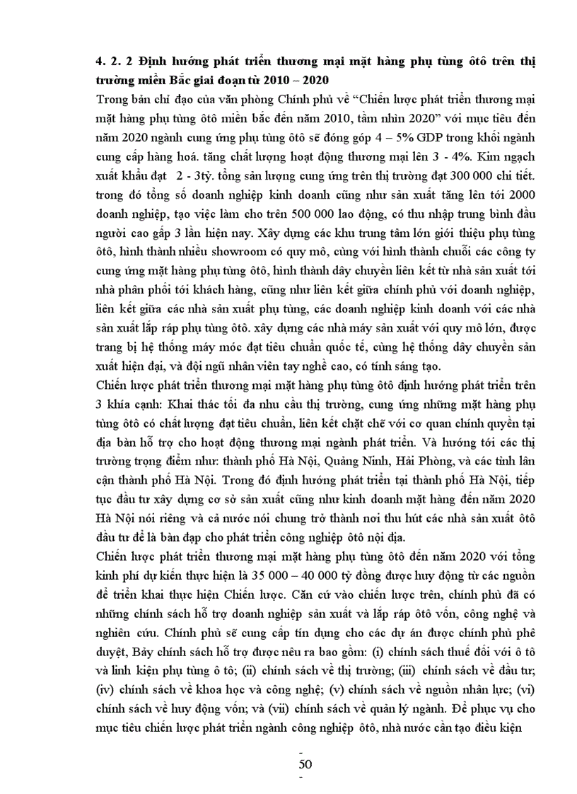 image for page Giải pháp phát triển thương mại mặt hàng phụ tùng ôtô trên thị trường miền Bắc