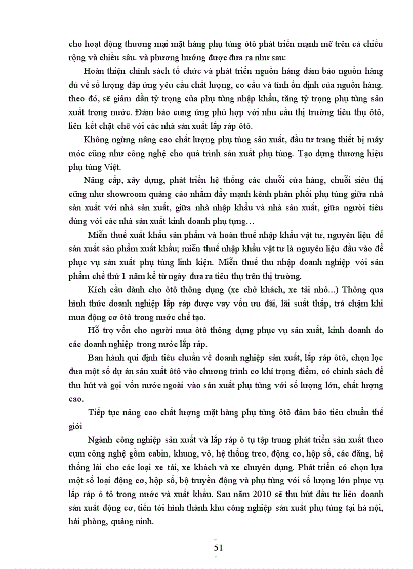 image for page Giải pháp phát triển thương mại mặt hàng phụ tùng ôtô trên thị trường miền Bắc