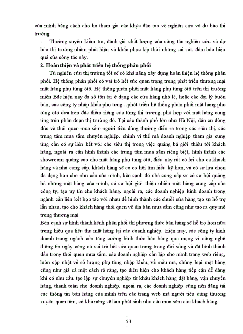 image for page Giải pháp phát triển thương mại mặt hàng phụ tùng ôtô trên thị trường miền Bắc